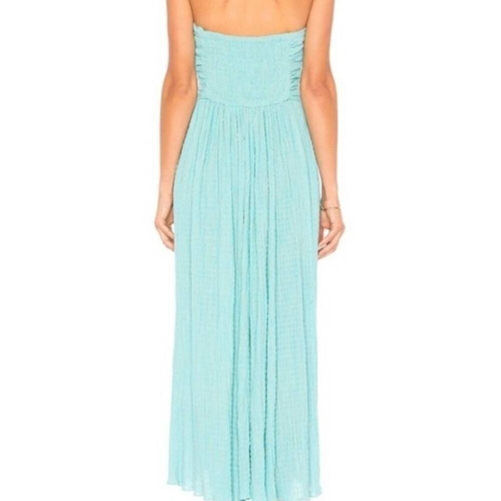 Mara Hoffman womens small Seersucker halter dress blue maxi organic cotton - Picture 5 of 10
